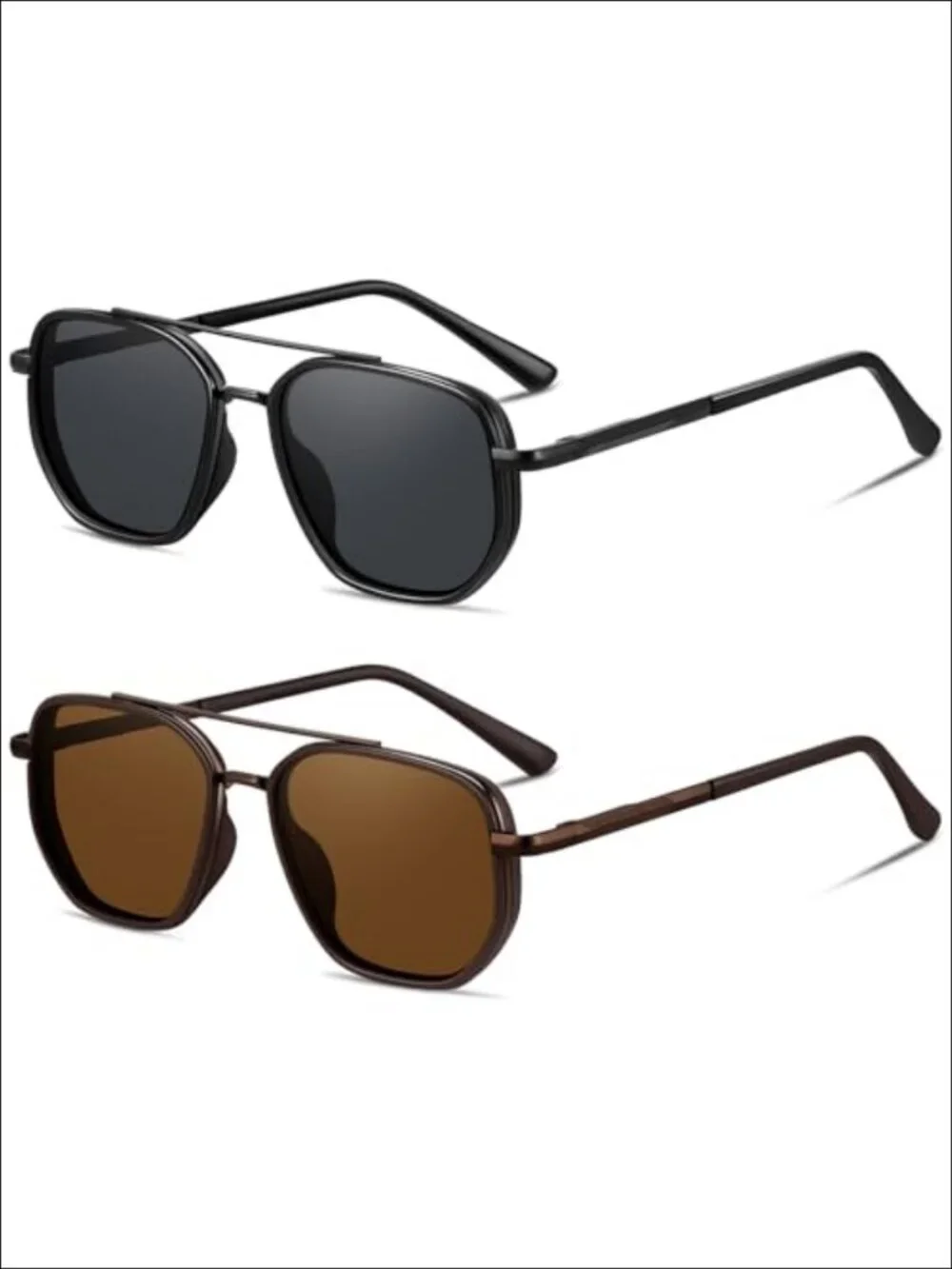 Polarized Aviator Sunglasses Metal Frame UV400 Retro Trendy Sun Glasses